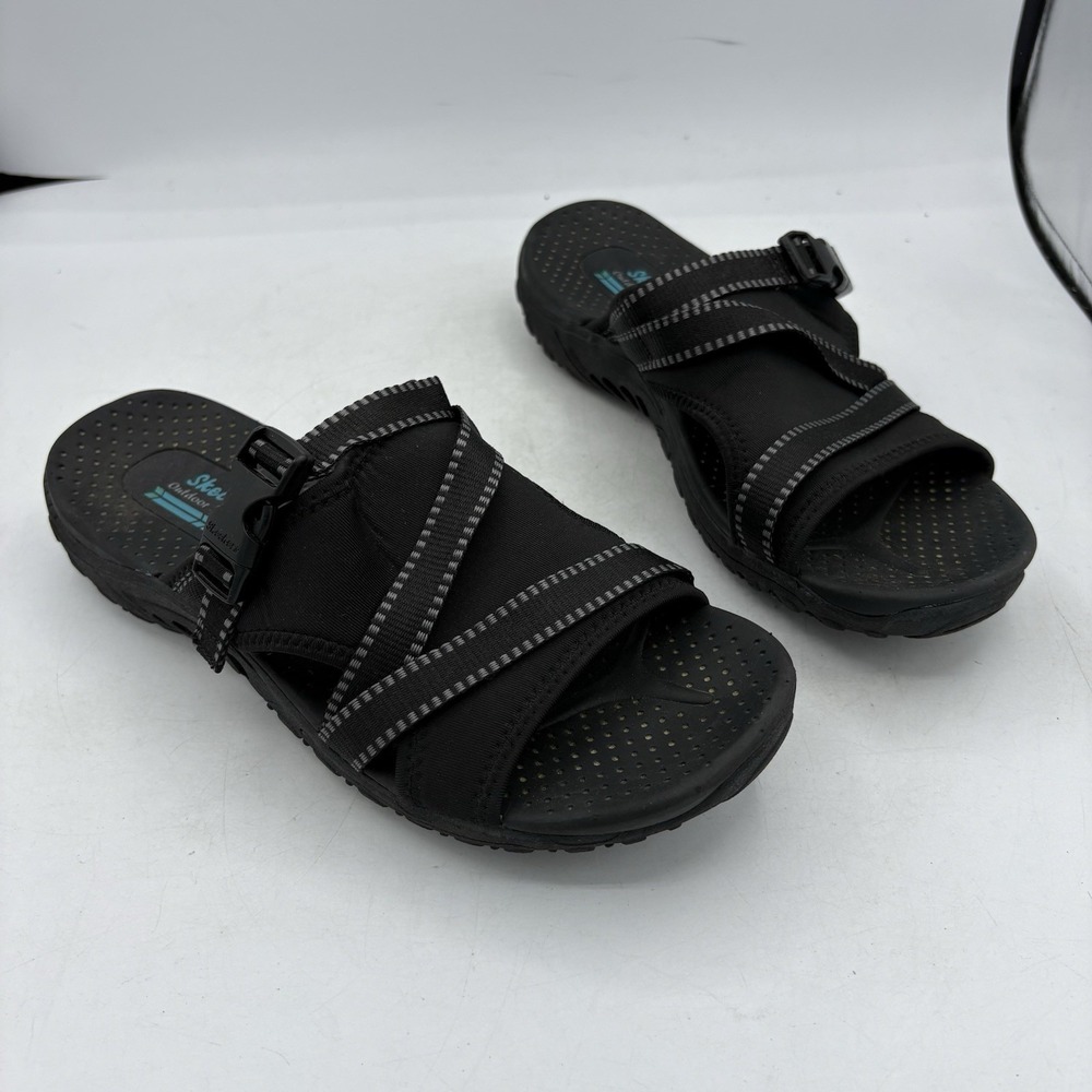 Skechers Sandals Womens Size 8 Reggae Perfect Planning Slide Outdoor Lifestyle